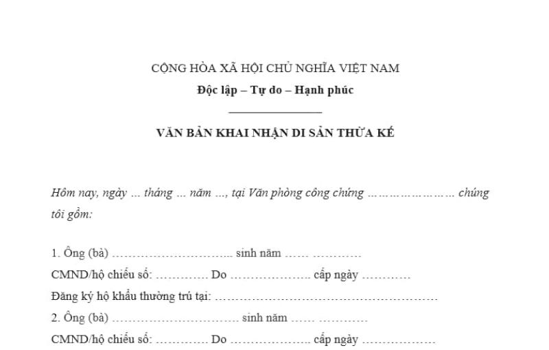 Cần chuẩn bị 5 loại giấy tờ để xin cấp sổ đỏ đất thừa kế