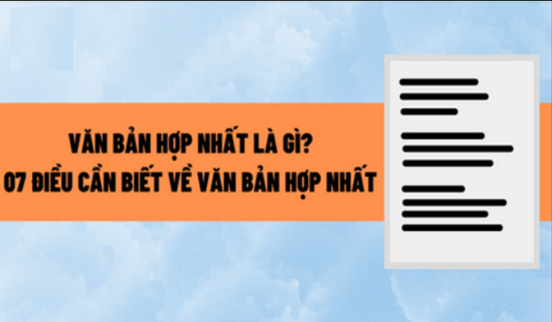 Quy định của văn bản hợp nhất ở các lĩnh vực