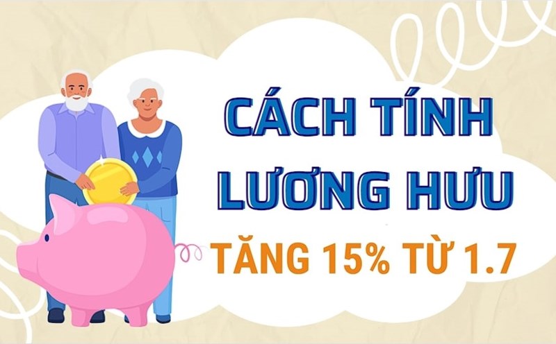 Mức lương hưu từ giai đoạn 01/7/2024